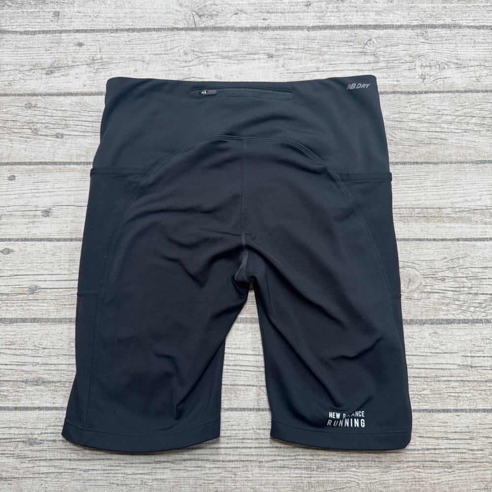 New Balance Biker Shorts Women's Medium Black Pockets Athletic Running Training - Picture 2 of 6